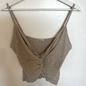 Reformation Knit Twist Crop Top
